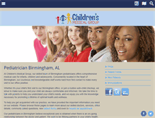 Tablet Screenshot of childrensmedicalgroupbham.com